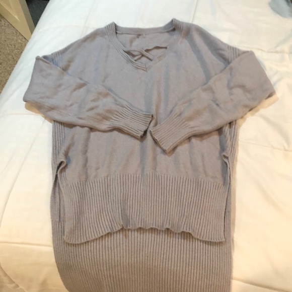 Grey hi-low sweater - Picture 1 of 1